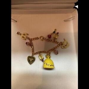 Charm Vintage Disney Beauty And The Beast Charm Bracelet
